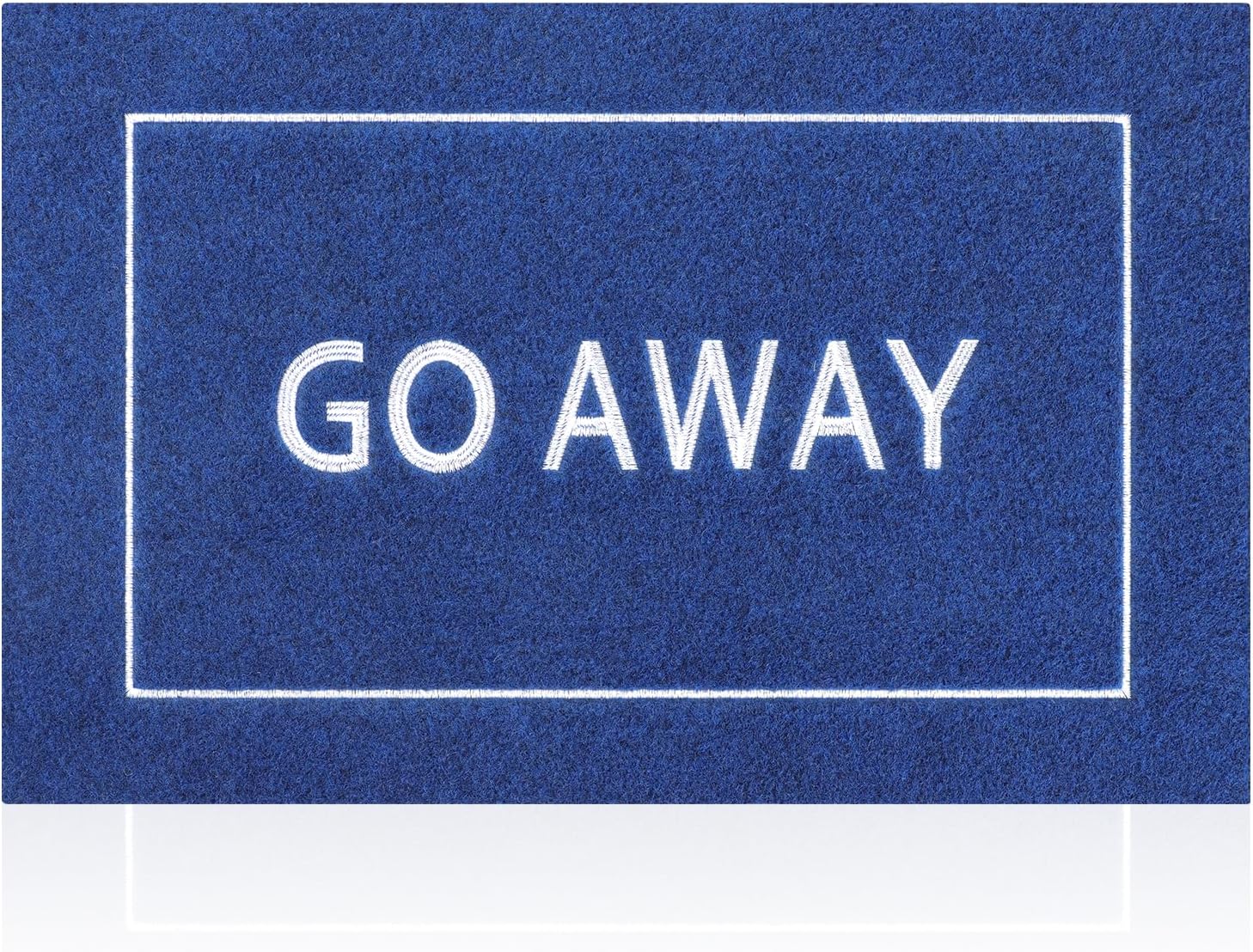 Go Away Doormat, Funny Front Door Welcome Mat for Porch, Durable Non Slip Rubber