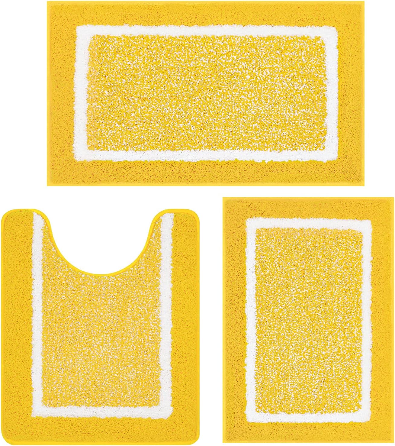 2 Piece, Non Slip Bathroom, Absorbent Bath Rugs